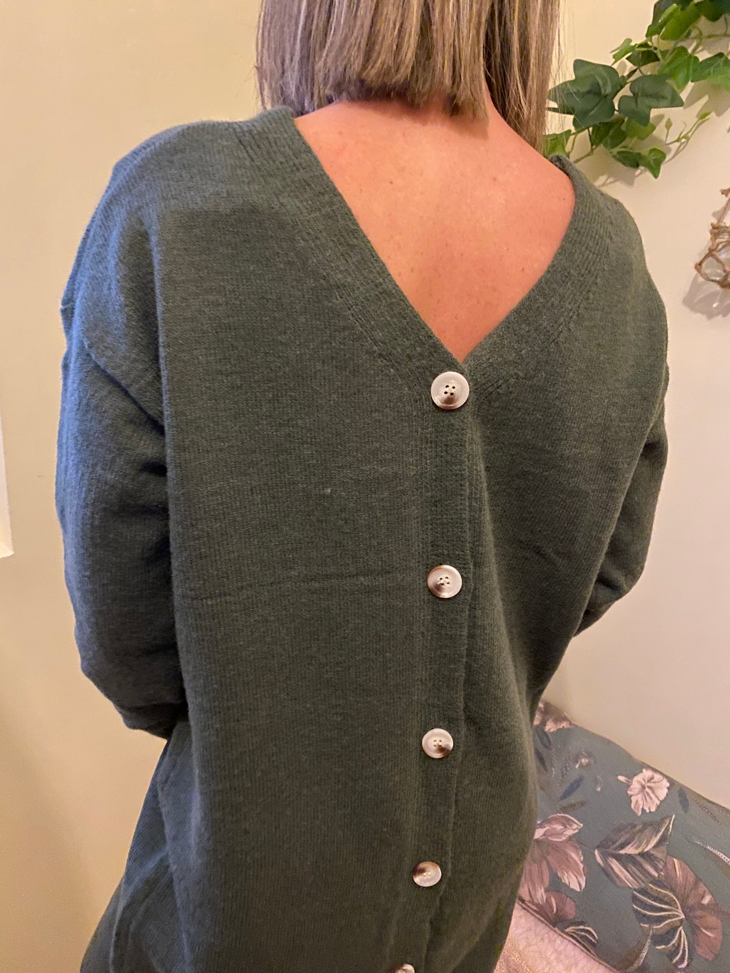 Robe pull boutons