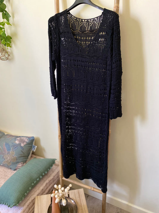 Robe crochet noire